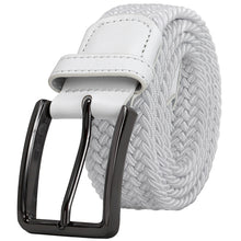 Load image into Gallery viewer, Falari Canvas Braided Stretch Belt with Black Buckle