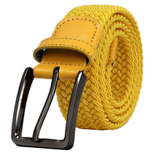 Load image into Gallery viewer, Falari Canvas Braided Stretch Belt with Black Buckle