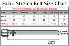 Load image into Gallery viewer, Falari Canvas Braided Stretch Belt with Black Buckle