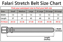 Load image into Gallery viewer, Falari Canvas Braided Stretch Belt with Silver Buckle
