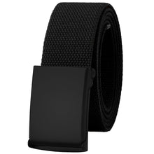 Load image into Gallery viewer, Canvas Web Belt Fully Adjustable Cut to Fit Golf Belt Flip Top Black Buckle