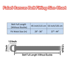 Load image into Gallery viewer, Canvas Web Belt Metal Double D Ring Buckle for Men Women 1 1/2&quot; Wide