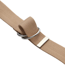 Load image into Gallery viewer, Canvas Web Belt Metal Double D Ring Buckle for Men Women 1 1/2&quot; Wide