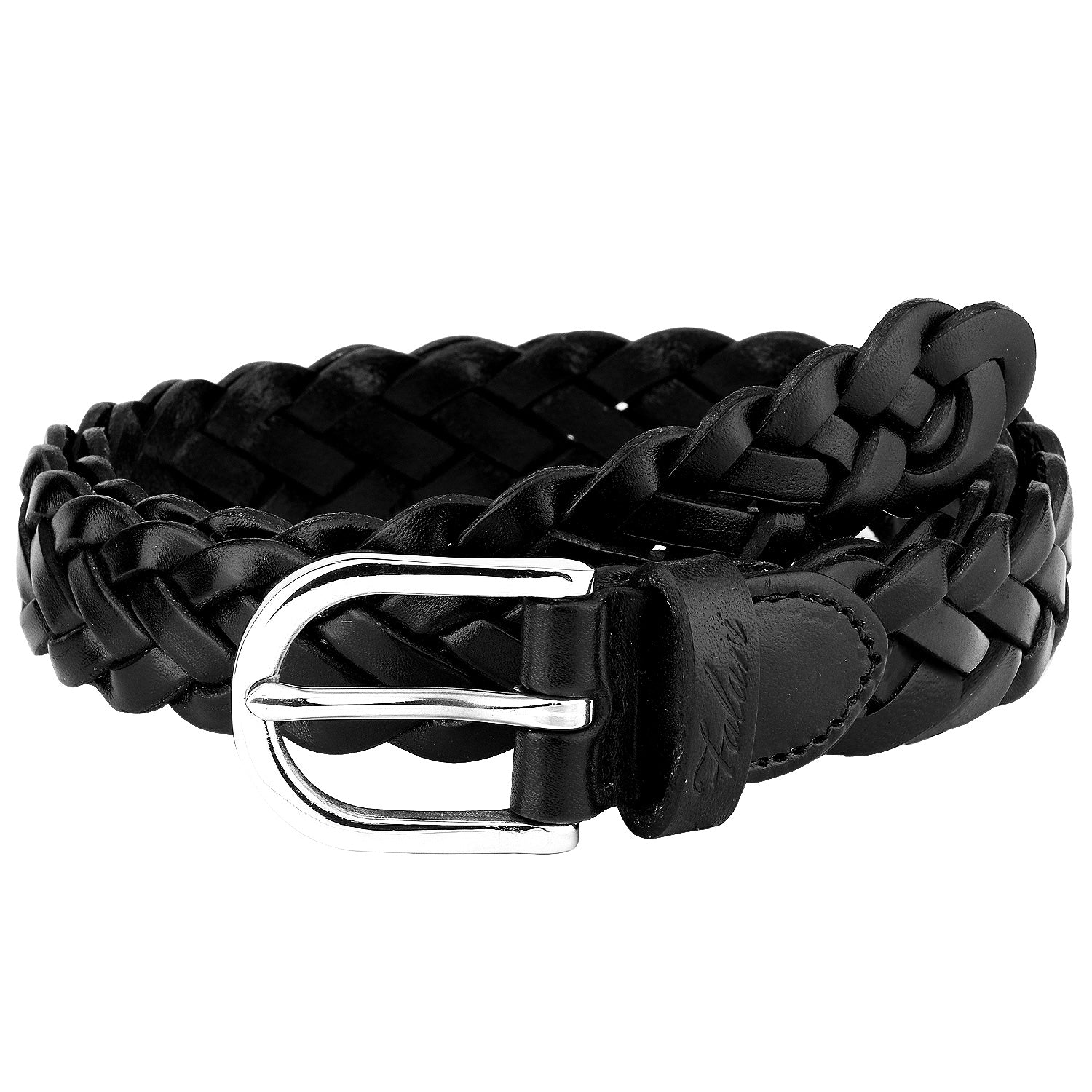 Falari Women's Leather Braided Belt 6007