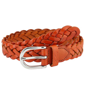 Falari Women's Leather Braided Belt 6007