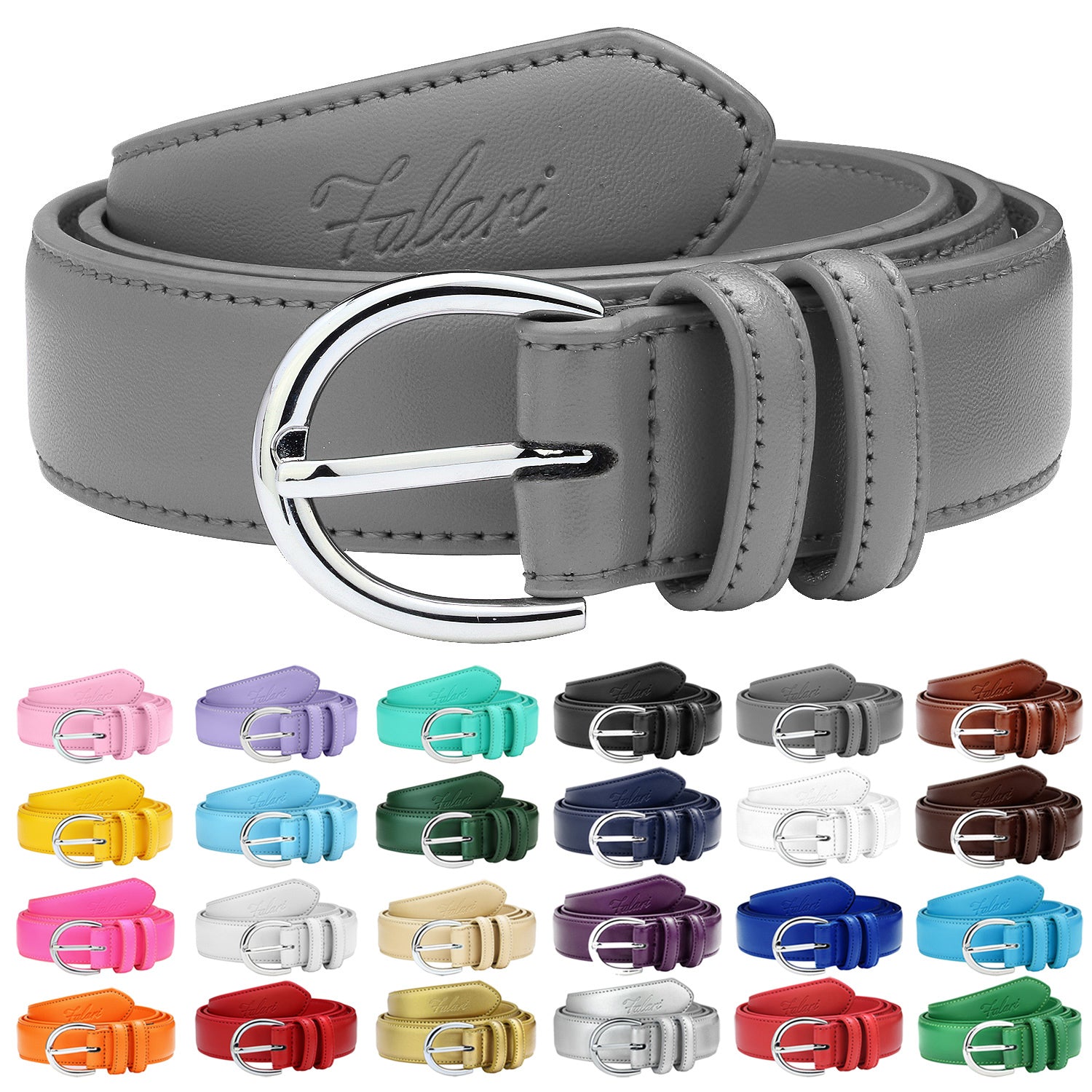 Falari Women Genuine Leather Belt Fashion Dress Belt With Single Prong Falari Women Genuine Leather Belt Fashion Dress Belt With Single Prong
