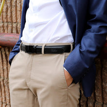 Load image into Gallery viewer, Falari Leather Dress Belt Ratchet Belt Holeless Automatic Buckle Adjustable Size