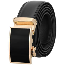 Load image into Gallery viewer, Falari Leather Dress Belt Ratchet Belt Holeless Automatic Buckle Adjustable Size