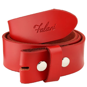 Falari Replacement Genuine Leather Belt Strap 1.5" Wide