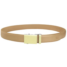 Load image into Gallery viewer, Falari Men Unisex Genuine Leather Ratchet Dress Belt Automatic Sliding Buckle - 20 Variety Colors - Trim to Fit (8168)