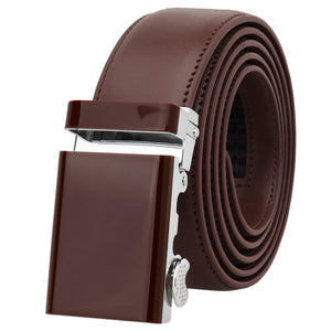 Falari Men Unisex Genuine Leather Ratchet Dress Belt Automatic Sliding Buckle - 20 Variety Colors - Trim to Fit (8168)