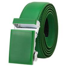 Load image into Gallery viewer, Falari Men Unisex Genuine Leather Ratchet Dress Belt Automatic Sliding Buckle - 20 Variety Colors - Trim to Fit (8168)