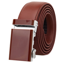 Load image into Gallery viewer, Falari Men Unisex Genuine Leather Ratchet Dress Belt Automatic Sliding Buckle - 20 Variety Colors - Trim to Fit (8168)