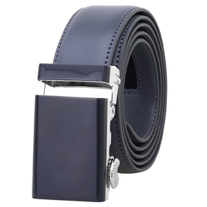 Falari Men Unisex Genuine Leather Ratchet Dress Belt Automatic Sliding Buckle - 20 Variety Colors - Trim to Fit (8168)