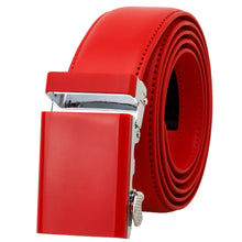 Load image into Gallery viewer, Falari Men Unisex Genuine Leather Ratchet Dress Belt Automatic Sliding Buckle - 20 Variety Colors - Trim to Fit (8168)