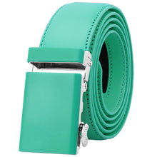 Load image into Gallery viewer, Falari Men Unisex Genuine Leather Ratchet Dress Belt Automatic Sliding Buckle - 20 Variety Colors - Trim to Fit (8168)