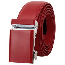 Load image into Gallery viewer, Falari Men Unisex Genuine Leather Ratchet Dress Belt Automatic Sliding Buckle - 20 Variety Colors - Trim to Fit (8168)