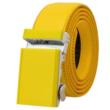 Load image into Gallery viewer, Falari Men Unisex Genuine Leather Ratchet Dress Belt Automatic Sliding Buckle - 20 Variety Colors - Trim to Fit (8168)