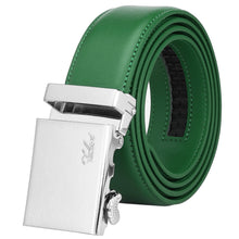 Load image into Gallery viewer, Falari Men Unisex Genuine Leather Ratchet Dress Belt Automatic Sliding Buckle