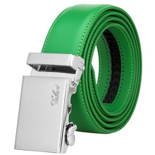 Load image into Gallery viewer, Falari Men Unisex Genuine Leather Ratchet Dress Belt Automatic Sliding Buckle