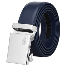 Load image into Gallery viewer, Falari Men Unisex Genuine Leather Ratchet Dress Belt Automatic Sliding Buckle