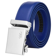 Load image into Gallery viewer, Falari Men Unisex Genuine Leather Ratchet Dress Belt Automatic Sliding Buckle