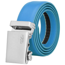 Load image into Gallery viewer, Falari Men Unisex Genuine Leather Ratchet Dress Belt Automatic Sliding Buckle