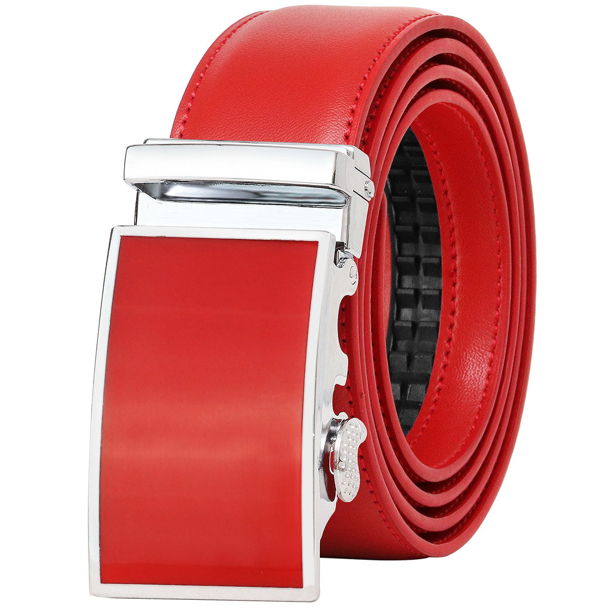 Men's Designer Leather Ratchet Belt