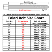 Load image into Gallery viewer, Falari Men Genuine Leather Casual Dress Belt With Single Prong Buckle 9028-Part 1