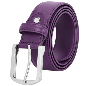 Falari Men Genuine Leather Casual Dress Belt With Single Prong Buckle 9028-Part 2