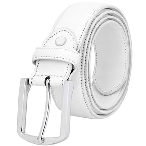 Falari Men Genuine Leather Casual Dress Belt With Single Prong Buckle 9028-Part 2