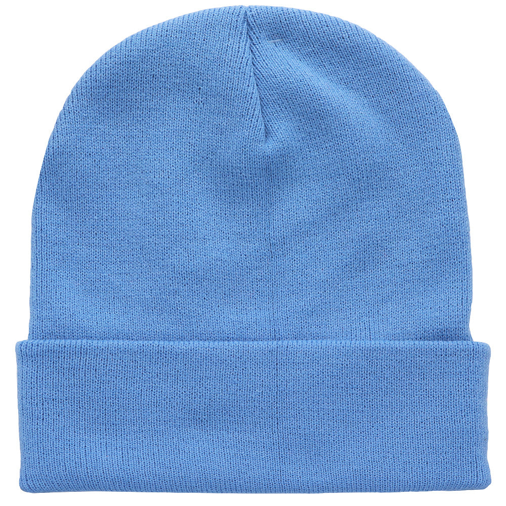 Knitted Beanie Hat - Sky Blue
