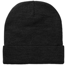 Load image into Gallery viewer, Knitted Beanie Hat - Dark Grey