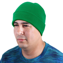 Load image into Gallery viewer, Knitted Beanie Hat - Kelly Green