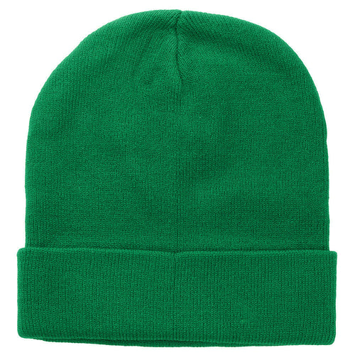 Knitted Beanie Hat - Kelly Green