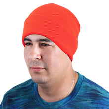 Load image into Gallery viewer, Knitted Beanie Hat - Orange