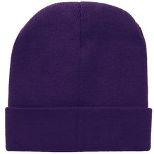 Load image into Gallery viewer, Knitted Beanie Hat - Dark Purple