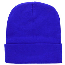 Load image into Gallery viewer, Knitted Beanie Hat - Royal Blue