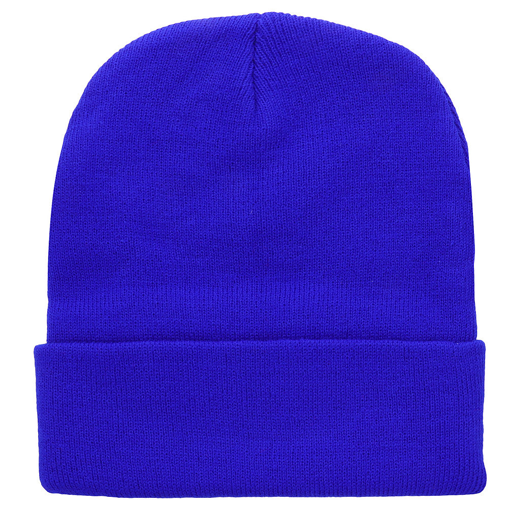 Knitted Beanie Hat - Royal Blue