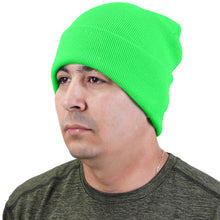 Load image into Gallery viewer, Knitted Beanie Hat - Light Green