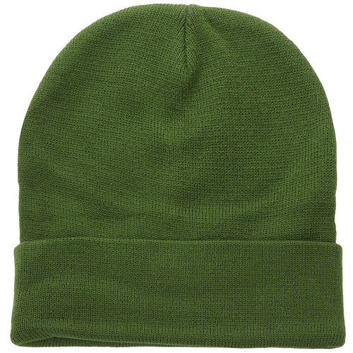 Knitted Beanie Hat - Army Green